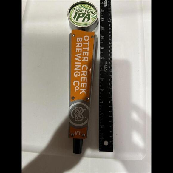 Otter Creek Brewing Co Free Flow IPA  Beer Tap Handle Vermont - Picture 1 of 6